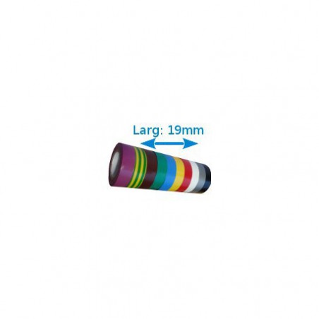 GTSE Lot de 10 rouleaux de ruban adhésif disolation électrique en PVC Premium multicolore Mélange de 10 rouleaux 33 m x 19 mm Haute qualité 